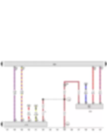 Wiring Diagram  VW JETTA 2009 - Automatic glow period control unit - Throttle valve module - Engine control unit