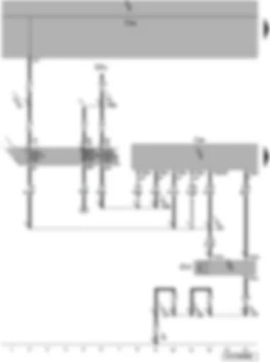 Wiring Diagram  VW JETTA 2007 - High pressure sender - Climatronic control unit - onboard power supply control unit