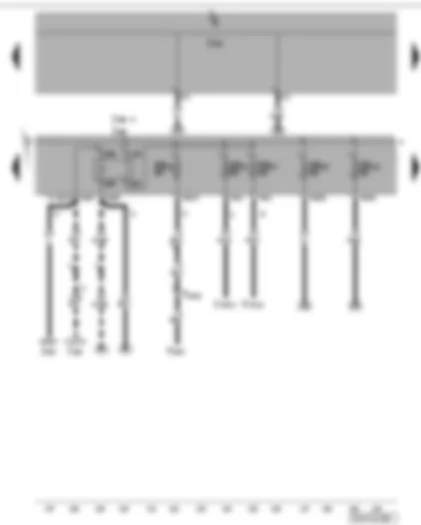 Wiring Diagram  VW JETTA 2009 - Onboard power supply control unit - fuses (SB)