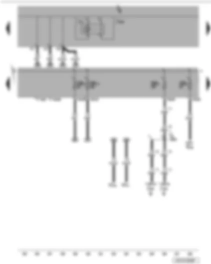 Wiring Diagram  VW JETTA 2009 - Treble tone horn - onboard power supply control unit - fuses (SB)