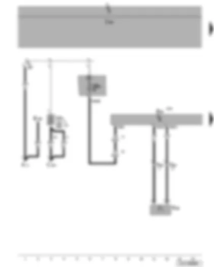 Wiring Diagram  VW JETTA 2007 - Onboard supply control unit - telephone transmitter and receiver unit