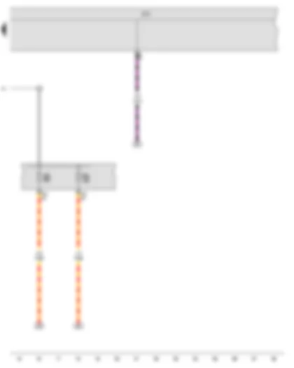 Wiring Diagram  VW JETTA 2010 - Onboard supply control unit