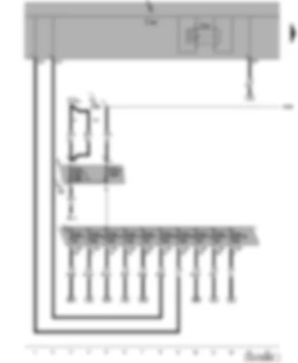 Wiring Diagram  VW JETTA 2010 - Relais für Spannungsversorgung der Kl 30 - Onboard supply control unit