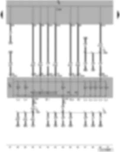 Wiring Diagram  VW JETTA 2008 - Light switch - fog light switch - rear fog light switch - onboard power supply control unit - illumination bulb light switch