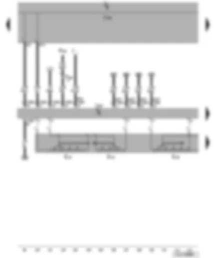 Wiring Diagram  VW JETTA 2009 - Intermittent wiper switch - intermittent wiper regulator - washer pump switch - onboard power supply control unit - steering column electronics control unit