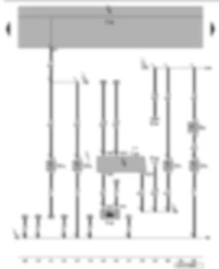 Wiring Diagram  VW JETTA 2008 - Glove compartment light switch - onboard supply control unit - luggage compartment light - tank filler flap locking motor - glove compartment light - front left entry light - front right entry light