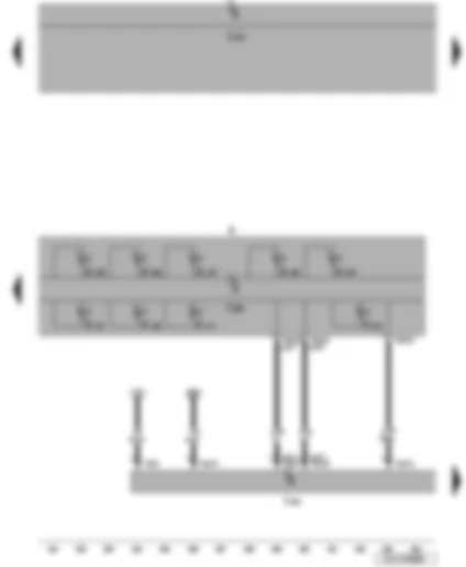 Wiring Diagram  VW JETTA 2008 - Ddata bus diagnostic interface - dash panel insert - warning lamps