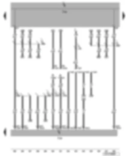 Wiring Diagram  VW JETTA 2008 - Onboard supply control unit - data bus diagnostic interface - diagnosis connection