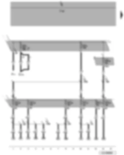 Wiring Diagram  VW JETTA 2008 - Battery - onboard power supply control unit - fuses