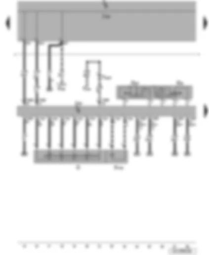 Wiring Diagram  VW JETTA 2009 - Ignition/starter switch - cruise control system switch - steering column electronics control unit - ignition key withdrawal lock solenoid