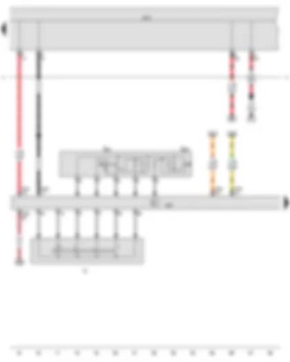 Wiring Diagram  VW JETTA 2009 - Onboard supply control unit - Steering column electronics control unit