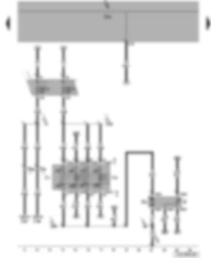 Wiring Diagram  VW JETTA 2008 - Fuel gauge sender - fuel system pressurisation pump - fuel pump relay - electric fuel pump 2 relay - onboard supply control unit