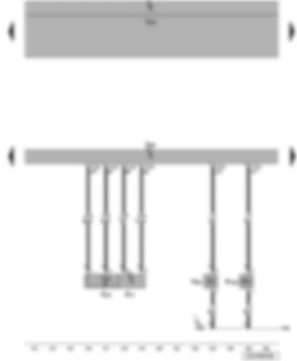 Wiring Diagram  VW JETTA 2009 - Intake air temperature sender - intake manifold pressure sender - engine control unit - activated charcoal filter solenoid valve - variable intake manifold change-over valve