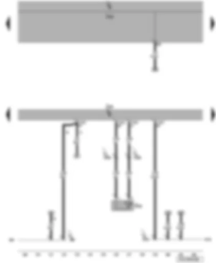 Wiring Diagram  VW JETTA 2010 - Radiator outlet coolant temperature sender - onboard supply control unit - engine control unit