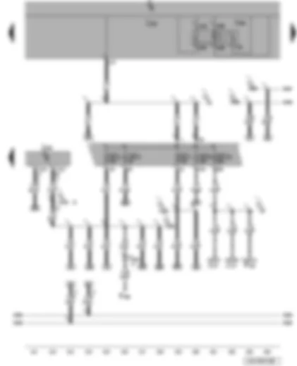 Wiring Diagram  VW JETTA 2010 - Terminal 15 voltage supply relay - onboard supply control unit - engine control unit