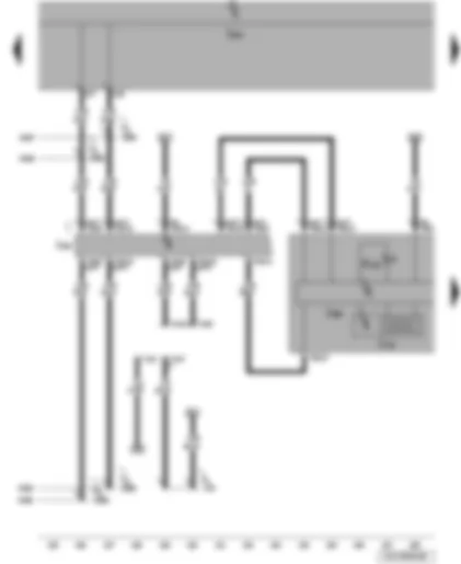 Wiring Diagram  VW JETTA 2008 - Multifunction display - control unit in dash panel insert - onboard supply control unit - data bus diagnostic interface