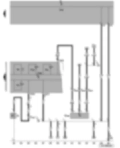 Wiring Diagram  VW JETTA 2009 - Oil pressure switch - oil level and oil temperature sender - oil pressure warning lamp - cruise control system warning lamp - oil level warning lamp