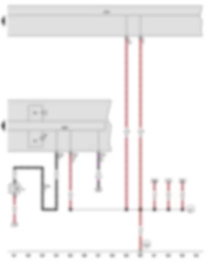 Wiring Diagram  VW JETTA 2010 - Oil pressure switch - Control unit in dash panel insert - Onboard supply control unit