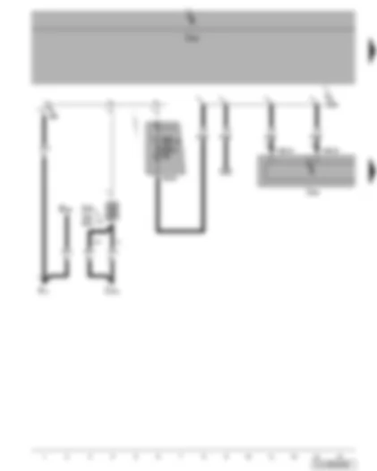 Wiring Diagram  VW JETTA 2008 - Control unit with display for radio and navigation system - fuses