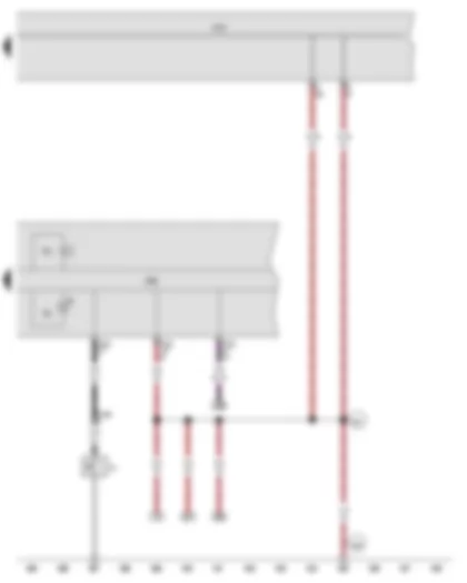 Wiring Diagram  VW JETTA 2009 - Control unit in dash panel insert - Onboard supply control unit