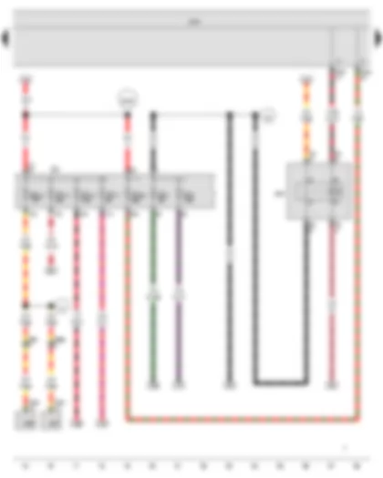 Wiring Diagram  VW JETTA 2009 - Onboard supply control unit - Terminal 15 voltage supply relay 2 - Fuse holder C