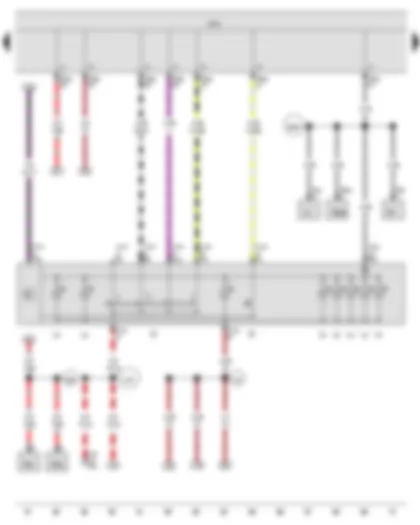 Wiring Diagram  VW JETTA 2010 - Light switch - Fog light switch - Onboard supply control unit