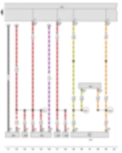 Wiring Diagram  VW JETTA 2009 - Onboard supply control unit - Data bus diagnostic interface