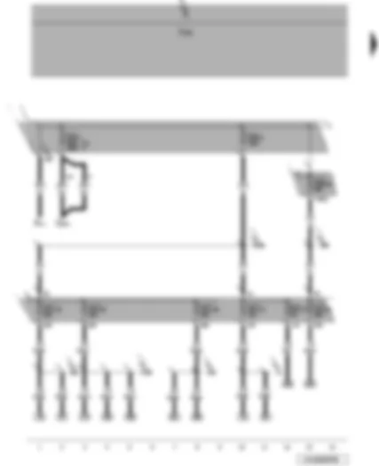 Wiring Diagram  VW JETTA 2009 - Battery - onboard power supply control unit - fuses