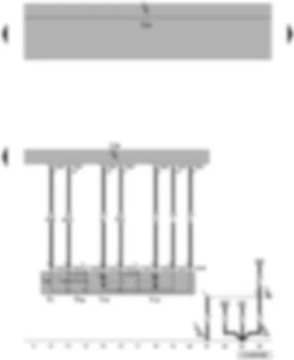 Wiring Diagram  VW JETTA 2009 - Driver door contact switch - driver side central locking lock unit - driver door control unit - central locking motor - driver door central locking deadlock function motor