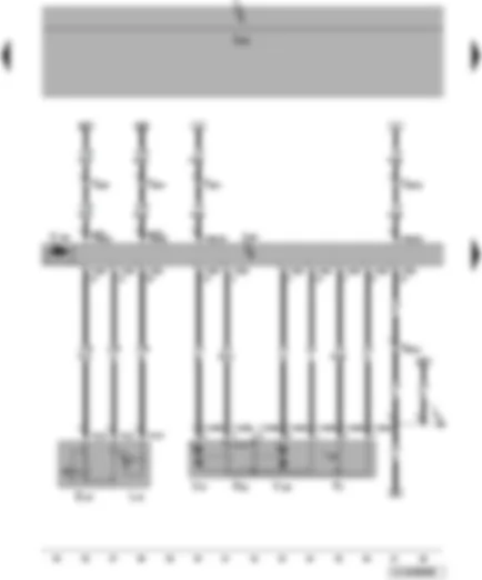 Wiring Diagram  VW JETTA 2009 - Window regulator switch in front passenger door - front passenger door contact switch - front passenger side central locking lock unit - front passenger door control unit - front passenger door central locking motor - front passenger side window regulator motor - front passenger door central locking deadlock function motor