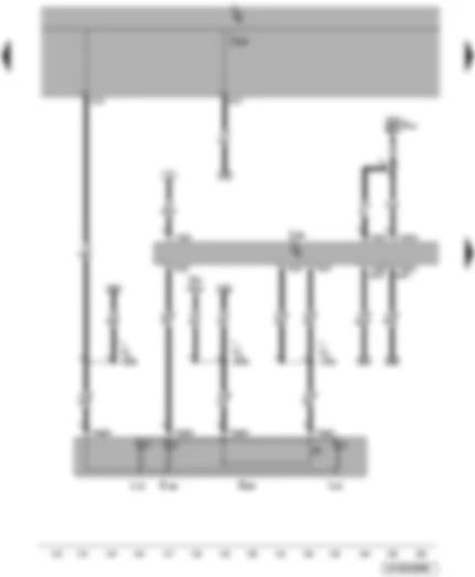 Wiring Diagram  VW JETTA 2009 - Interior monitoring deactivation switch - convenience system central control unit