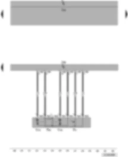 Wiring Diagram  VW JETTA 2009 - Rear left door contact switch - rear left central locking lock unit - rear left door central locking deadlock function motor - rear left door central locking motor - lock