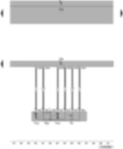 Wiring Diagram  VW JETTA 2009 - Rear right door contact switch - rear right central locking lock unit - rear right door central locking deadlock function motor - rear right door central locking motor - lock