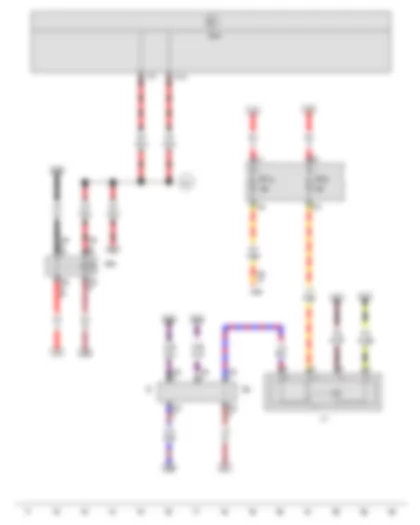 Wiring Diagram  VW JETTA 2010 - Fuel gauge sender - Fuel system pressurisation pump - Fuel pump relay - Terminal 50 voltage supply relay