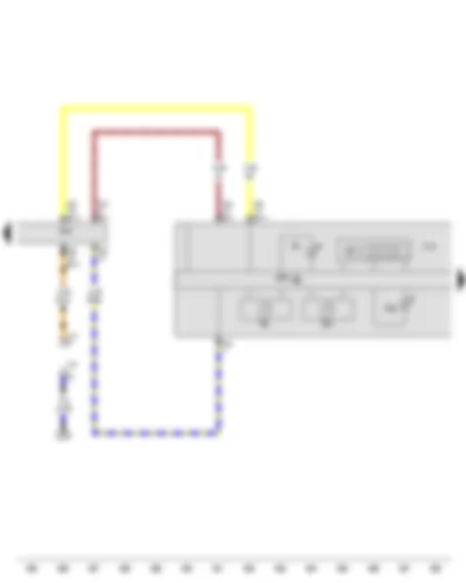 Wiring Diagram  VW JETTA 2010 - Rev. counter - Speedometer - Multifunction indicator - Control unit in dash panel insert - Data bus diagnostic interface