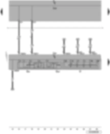 Wiring Diagram  VW JETTA 2009 - Onboard power supply control unit - steering column electronics control unit