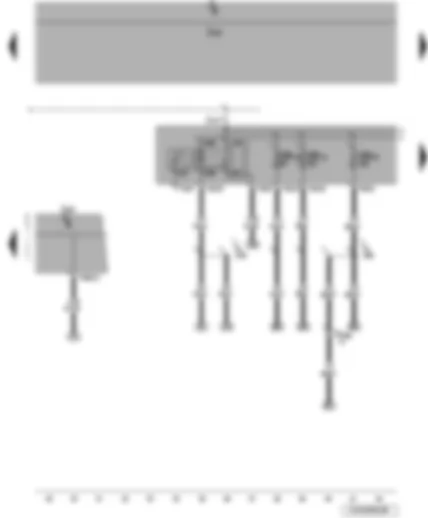 Wiring Diagram  VW JETTA 2009 - Terminal 30 voltage supply relay - onboard supply control unit