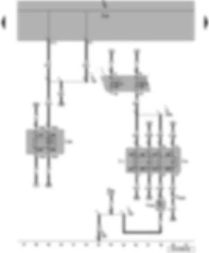 Wiring Diagram  VW JETTA 2009 - Fuel pump relay - electric fuel pump 2 relay - onboard supply control unit - terminal 50 voltage supply relay - supplementary fuel pump