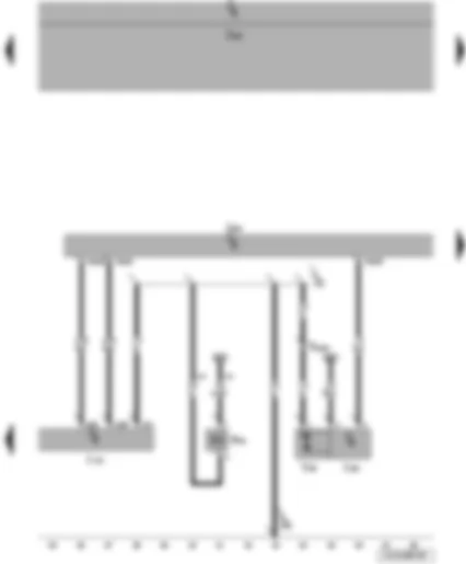 Wiring Diagram  VW JETTA 2009 - Circulation pump relay - automatic glow period control unit - engine control unit - heater element for crankcase breather - circulation pump