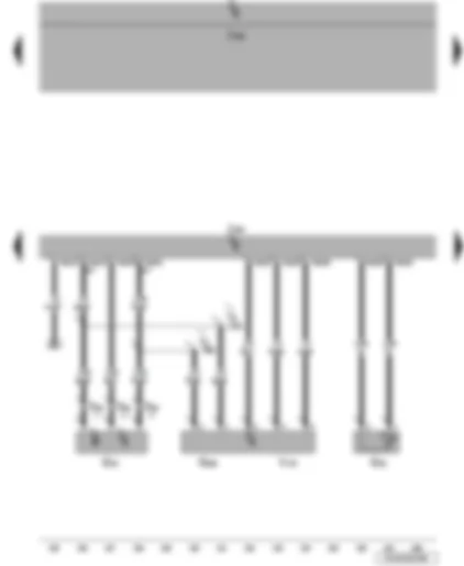 Wiring Diagram  VW JETTA 2009 - Hall sender - coolant temperature sender - intake manifold flap potentiometer - engine control unit - intake manifold flap motor