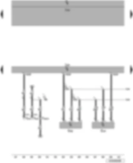 Wiring Diagram  VW JETTA 2009 - Fuel pressure sender - position sender for charge pressure positioner - engine control unit