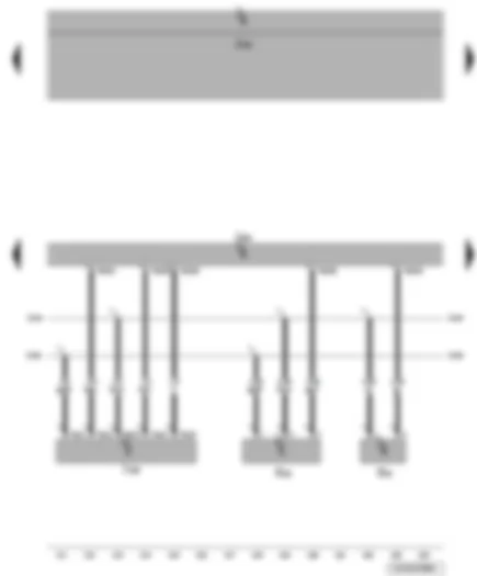 Wiring Diagram  VW JETTA 2009 - Engine speed sender - fuel temperature sender - throttle valve module - engine control unit