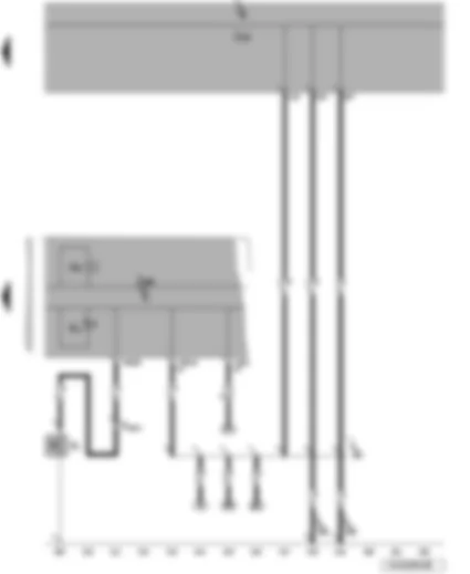 Wiring Diagram  VW JETTA 2009 - Oil pressure switch - control unit in dash panel insert - onboard supply control unit