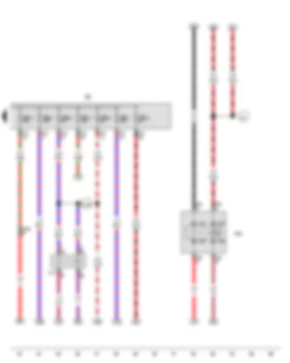 Wiring Diagram  VW JETTA 2009 - Continued coolant circulation relay - Terminal 50 voltage supply relay - Fuse holder B