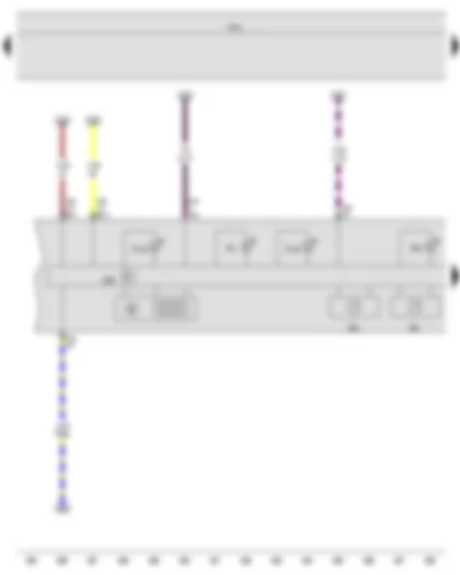 Wiring Diagram  VW JETTA 2010 - Rev. counter - Speedometer - Control unit in dash panel insert - Onboard supply control unit - Electronic power control fault lamp