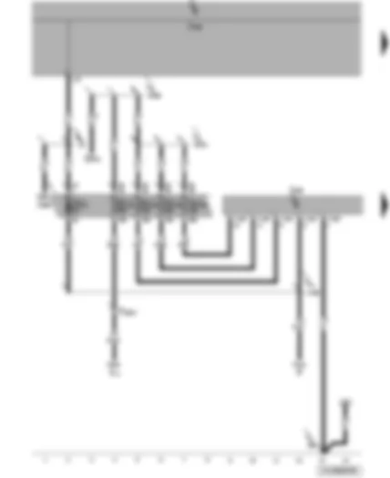 Wiring Diagram  VW JETTA 2009 - Trailer detector control unit - onboard power supply control unit - fuses