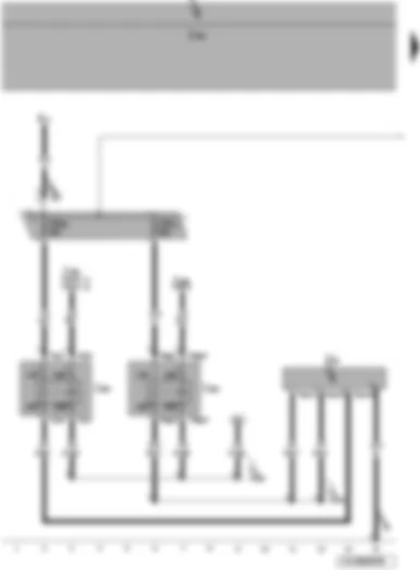 Wiring Diagram  VW JETTA 2009 - Auxiliary heater control unit - control unit 2 for supplementary heating - Fuse (SA) - auxiliary air heater element