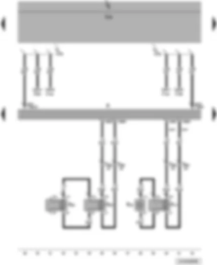 Wiring Diagram  VW JETTA 2009 - Radio - rear right loudspeaker - front right loudspeaker