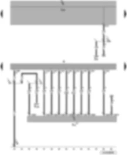 Wiring Diagram  VW JETTA 2010 - Onboard supply control unit - radio - CD changer