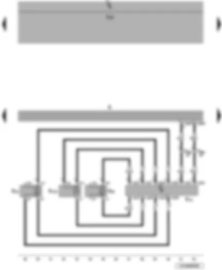 Wiring Diagram  VW JETTA 2009 - Radio - right frequency switch - front right treble loudspeaker - front right bass loudspeaker - front right mid-range loudspeaker